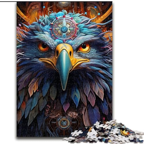 Puzzle 1000 Teile für Erwachsene, farbenfrohes Adler-Puzzle, lustige Aktivität für die ganze Familie, Herausforderung für das Gehirn, Teenager (Größe: 50x75cm) von LGSHENG