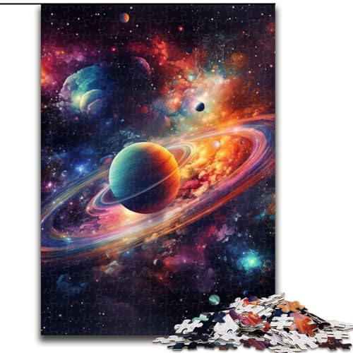 Puzzle 1000 Teile für Erwachsene, farbenfrohes Universum-Puzzle, Familie und Freunde, geeignet für Kinder ab 14 Jahren (Größe: 26x38cm) von LGSHENG