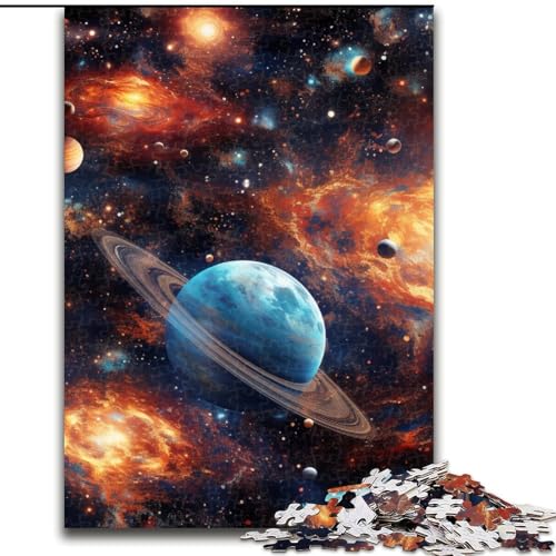 Puzzle 1000 Teile für Erwachsene, farbenfrohes Universum-Puzzle, Familie und Freunde, geeignet für Kinder ab 14 Jahren (Größe: 50x75cm) von LGSHENG