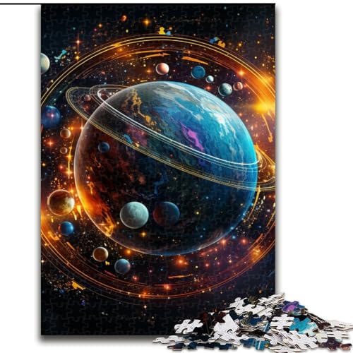 Puzzle 1000 Teile für Erwachsene, farbenfrohes Universum-Puzzle, anspruchsvolle DIY-Kunst für Enthusiasten, Entspannung (Größe: 50x75cm) von LGSHENG