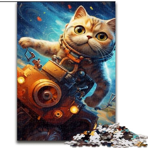Puzzle 1000 Teile für Erwachsene, magische Kunst, Katzen-Puzzle für Jugendliche, Familien-Lernspiele, Heimdekoration, Geschenk (Größe: 50x75cm) von LGSHENG