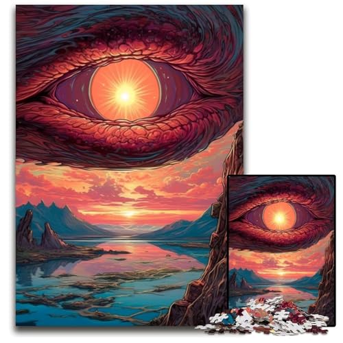 Puzzle 1000 Teile für Erwachsene „Im Auge des Drachen“, Holzpuzzle, ideal für Verliebte, perfektes Weihnachts-, Neujahrs- oder Valentinstagsgeschenk, 26x38cm Puzzle 1000 Teile für Erwachsene „Im Auge des Drachen“, Holzpuzzle, ideal für Verliebte, perfektes Weihnachts-, Neujahrs- oder Valentinstagsgeschenk, 26x38cm von LGSHENG