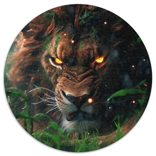 Puzzle 1000 Teile für Erwachsene „Löwen des Darkwood Forest“ Puzzle, Denkspiel, interaktives Familienspiel, geeignet für Kinder ab 14 Jahren, 67,5 x 67,5 cm von LGSHENG