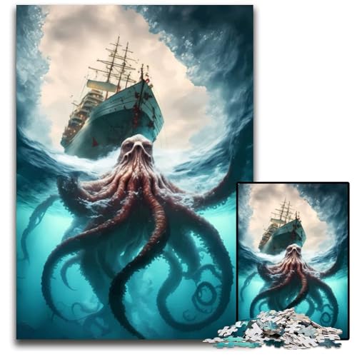 Puzzle 1000 Teile für Erwachsene „Master of The Seas“ aus Pappe, ideales DIY-Dekor und Denksportgeschenk, 26x38cm von LGSHENG