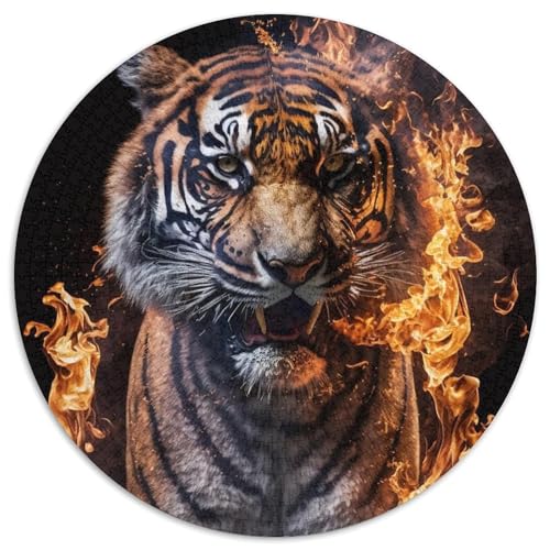Puzzle 1000 Teile für Erwachsene „Tigers of The Flame“ Puzzle, Denkspiel, interaktives Familienspiel, geeignet für Kinder ab 14 Jahren, 67,5 x 67,5 cm Puzzle 1000 Teile für Erwachsene „Tigers of The Flame“ Puzzle, Denkspiel, interaktives Familienspiel, geeignet für Kinder ab 14 Jahren, 67,5 x 67,5 cm von LGSHENG