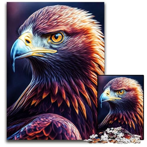Puzzle 1000 Teile für Erwachsene Adler Holzpuzzle Denkspiel für Teenager und Familieninteraktion 26X38CM/10.23x14.96inch Puzzle 1000 Teile für Erwachsene Adler Holzpuzzle Denkspiel für Teenager und Familieninteraktion 26X38CM/10.23x14.96inch von LGSHENG