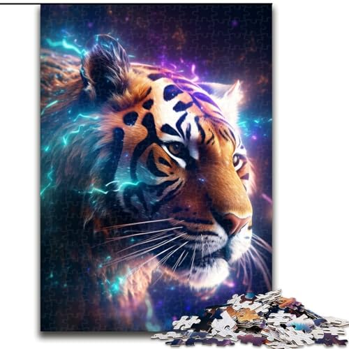 Puzzle 1000 Teile für Erwachsene Art Star Tiger Puzzle Spiel für Erwachsene Geschenk Familie Interaktives Spiel Gehirn-Herausforderung Geschenk (Größe: 26x38cm) von LGSHENG