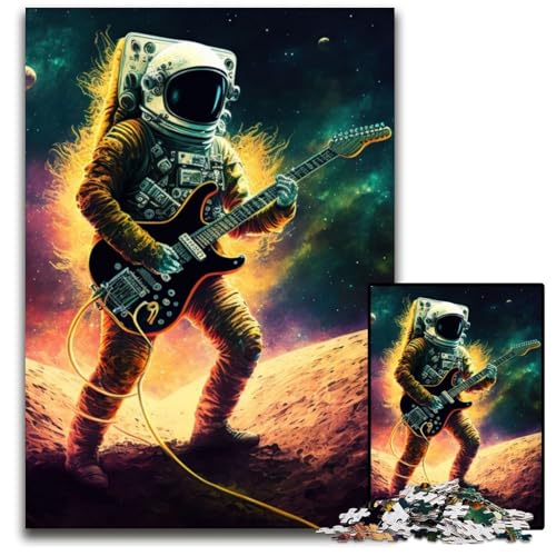 Puzzle 1000 Teile für Erwachsene Astronaut spielt Gitarre Papppuzzle Denkspiel für Teenager und Familieninteraktion 26x38cm Puzzle 1000 Teile für Erwachsene Astronaut spielt Gitarre Papppuzzle Denkspiel für Teenager und Familieninteraktion 26x38cm von LGSHENG