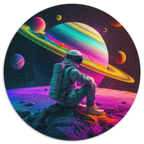 Puzzle 1000 Teile für Erwachsene Astronauten-Puzzle für Erwachsene Geeignet für Geburtstage, Halloween, Thanksgiving, Ostern 67,5 x 67,5 cm von LGSHENG