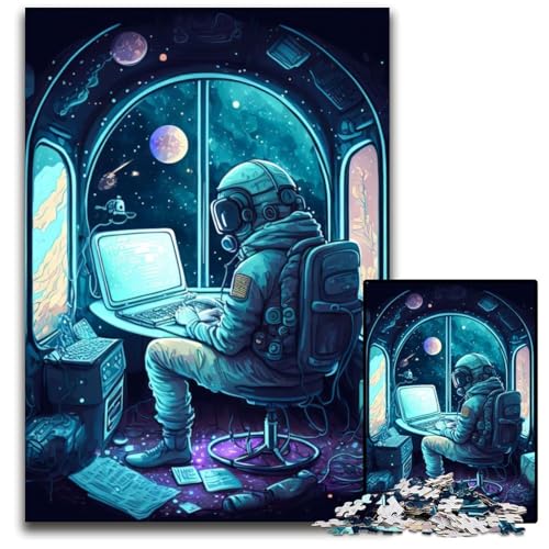 Puzzle 1000 Teile für Erwachsene Astronautenspiel Holzpuzzle Denkspiel für Teenager und Familieninteraktion 26x38cm Puzzle 1000 Teile für Erwachsene Astronautenspiel Holzpuzzle Denkspiel für Teenager und Familieninteraktion 26x38cm von LGSHENG