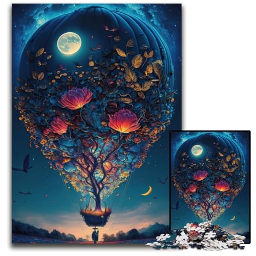Puzzle 1000 Teile für Erwachsene Ballon im Weltraum Holzpuzzle Denkspiel, Interaktives Familienspiel, Geeignet für Kinder ab 14 Jahren 50x75CM/19.68x29.52inch Puzzle 1000 Teile für Erwachsene Ballon im Weltraum Holzpuzzle Denkspiel, Interaktives Familienspiel, Geeignet für Kinder ab 14 Jahren 50x75CM/19.68x29.52inch von LGSHENG