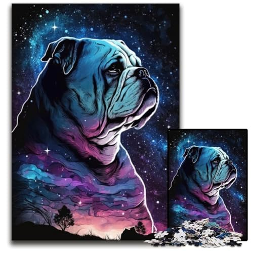 Puzzle 1000 Teile für Erwachsene Bulldog Holzpuzzle Denkspiel, Interaktives Familienspiel, Geeignet für Kinder ab 14 Jahren 26X38CM/10.23x14.96inch Puzzle 1000 Teile für Erwachsene Bulldog Holzpuzzle Denkspiel, Interaktives Familienspiel, Geeignet für Kinder ab 14 Jahren 26X38CM/10.23x14.96inch von LGSHENG