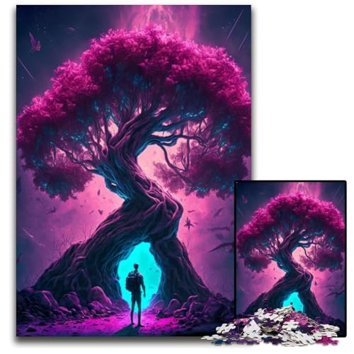 Puzzle 1000 Teile für Erwachsene Der Baum des Lebens Holzpuzzle Interaktives Familienspiel, Bastelgeschenk mit farbenfrohen Kunstwerken 26X38CM/10,23x14,96 Zoll Puzzle 1000 Teile für Erwachsene Der Baum des Lebens Holzpuzzle Interaktives Familienspiel, Bastelgeschenk mit farbenfrohen Kunstwerken 26X38CM/10,23x14,96 Zoll von LGSHENG