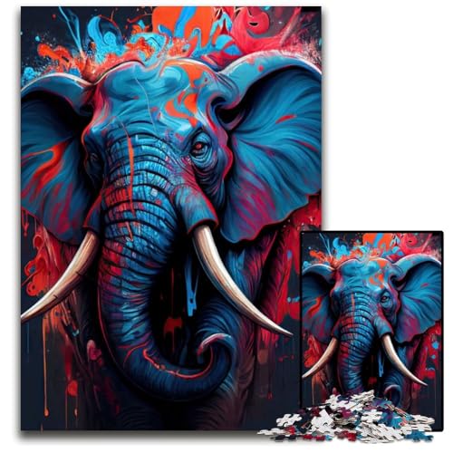 Puzzle 1000 Teile für Erwachsene Der anmutige Elefant Holzpuzzle Denkspiel für Teenager und Familieninteraktion 26X38CM/10.23x14.96inch Puzzle 1000 Teile für Erwachsene Der anmutige Elefant Holzpuzzle Denkspiel für Teenager und Familieninteraktion 26X38CM/10.23x14.96inch von LGSHENG