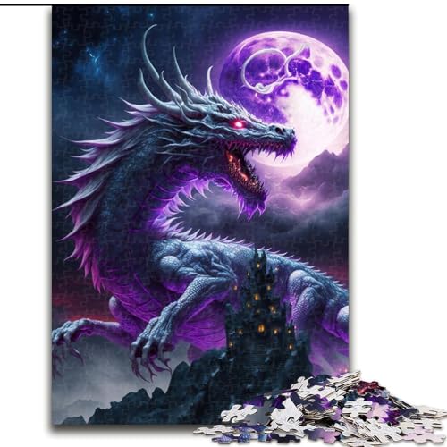 Puzzle 1000 Teile für Erwachsene Drachenpuzzle Familienaktivitätsspiel für Teenager, anspruchsvolles Denkspiel (Größe: 50x75cm) von LGSHENG