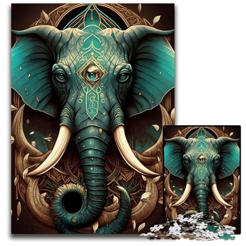 Puzzle 1000 Teile für Erwachsene Elefanten-Zauberkräfte Holzpuzzle Denkspiel für Teenager und Familieninteraktion 26x38cm Puzzle 1000 Teile für Erwachsene Elefanten-Zauberkräfte Holzpuzzle Denkspiel für Teenager und Familieninteraktion 26x38cm von LGSHENG