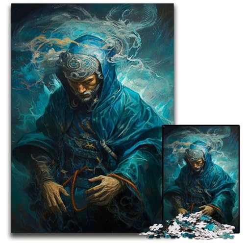 Puzzle 1000 Teile für Erwachsene Epischer arabischer Wassermagier Holzpuzzle Denkspiel für Teenager und Familieninteraktion 50x75CM/19,68x29,52 Zoll von LGSHENG
