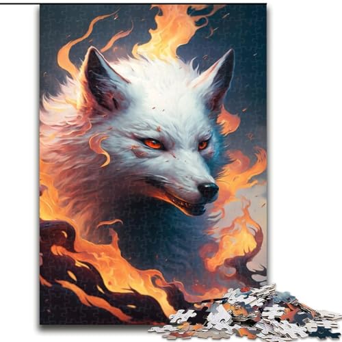 Puzzle 1000 Teile für Erwachsene Fantasy Fox Puzzle Spiel für Erwachsene Geschenk Familie Interaktives Spiel Brain Challenge Geschenk (Größe: 26x38cm) von LGSHENG