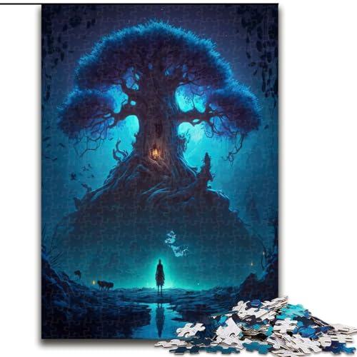 Puzzle 1000 Teile für Erwachsene Fantasy World Tree Puzzle Spiel für Erwachsene Geschenk Familie Interaktives Spiel Brain Challenge Geschenk (Größe: 50x75cm) von LGSHENG