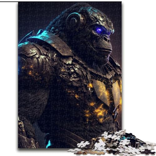 Puzzle 1000 Teile für Erwachsene Future Gorilla Puzzle Spiel für Erwachsene Geschenk Familieninteraktives Spiel Gehirnherausforderung Geschenk (Größe: 26x38cm) von LGSHENG