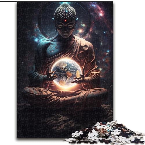 Puzzle 1000 Teile für Erwachsene Galaxy Art Buddha Puzzle für Teenager Familien-Lernspiele Heimdekoration Geschenk (Größe: 26x38cm) von LGSHENG