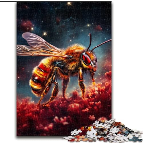 Puzzle 1000 Teile für Erwachsene Galaxy Bees Puzzle Pädagogisches Denkspiel, Künstlerische Heim- und Bürodekoration, Alter 14+ (Größe: 50x75cm) von LGSHENG