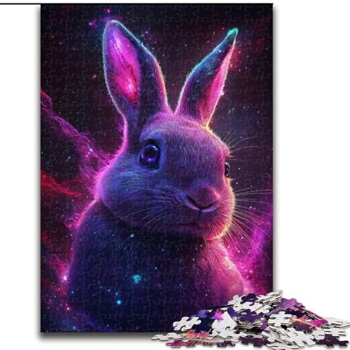 Puzzle 1000 Teile für Erwachsene Galaxy Rabbit Puzzle Spiel für Erwachsene Geschenk Familie Interaktives Spiel Brain Challenge Geschenk (Größe: 50x75cm) von LGSHENG