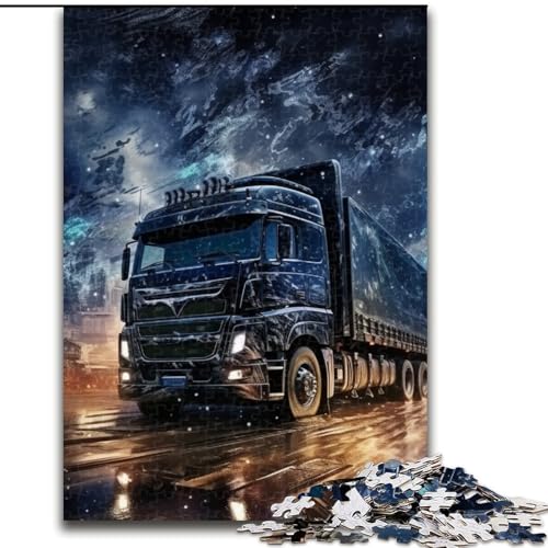 Puzzle 1000 Teile für Erwachsene Galaxy Truck Puzzle Herausfordernde DIY-Kunst für Enthusiasten, Entspannung (Größe: 50x75cm) von LGSHENG