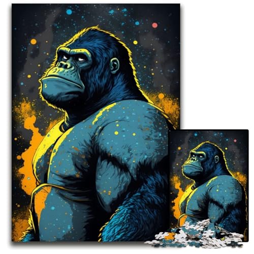 Puzzle 1000 Teile für Erwachsene Gorilla Visionary Holzpuzzle Denkspiel für Teenager und Familieninteraktion 50x75CM/19.68x29.52inch Puzzle 1000 Teile für Erwachsene Gorilla Visionary Holzpuzzle Denkspiel für Teenager und Familieninteraktion 50x75CM/19.68x29.52inch von LGSHENG