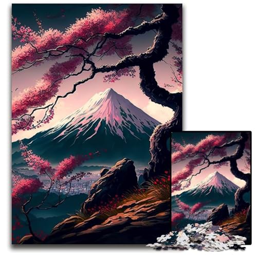 Puzzle 1000 Teile für Erwachsene Japanische Kirschblüten Holzpuzzle Interaktives Familienspiel, Bastelgeschenk mit farbenfrohen Kunstwerken 50x75CM/19,68x29,52 Zoll Puzzle 1000 Teile für Erwachsene Japanische Kirschblüten Holzpuzzle Interaktives Familienspiel, Bastelgeschenk mit farbenfrohen Kunstwerken 50x75CM/19,68x29,52 Zoll von LGSHENG