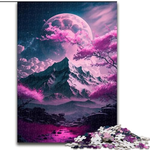 Puzzle 1000 Teile für Erwachsene Japanische Kirschblüten Puzzle Spiel für Erwachsene Geschenk Familieninteraktives Spiel Gehirnherausforderung Geschenk (Größe: 26x38cm) von LGSHENG