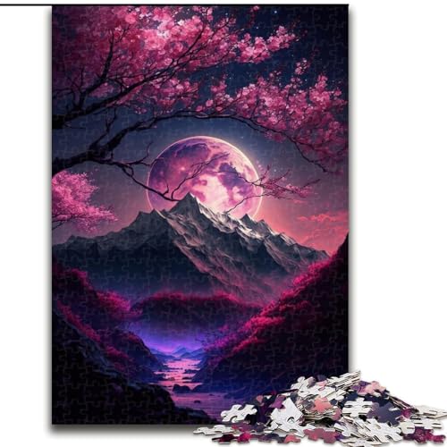 Puzzle 1000 Teile für Erwachsene Japanische Landschaft Neon Puzzle Spiel für Erwachsene Geschenk Familie Interaktives Spiel Gehirn Herausforderung Geschenk (Größe: 50x75cm) von LGSHENG