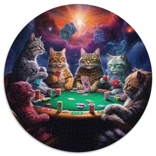 Puzzle 1000 Teile für Erwachsene Katzen Spielen Poker 1000-teiliges Puzzle Familienaktivitätsspiel für Teenager, anspruchsvolles Denkspiel 67,5 x 67,5 cm Puzzle 1000 Teile für Erwachsene Katzen Spielen Poker 1000-teiliges Puzzle Familienaktivitätsspiel für Teenager, anspruchsvolles Denkspiel 67,5 x 67,5 cm von LGSHENG
