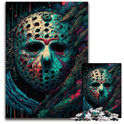 Puzzle 1000 Teile für Erwachsene Killermaske Holzpuzzle Ideal für Liebhaber, Perfektes Weihnachts-, Neujahrs-, Valentinstagsgeschenk 50x75CM/19.68x29.52inch Puzzle 1000 Teile für Erwachsene Killermaske Holzpuzzle Ideal für Liebhaber, Perfektes Weihnachts-, Neujahrs-, Valentinstagsgeschenk 50x75CM/19.68x29.52inch von LGSHENG