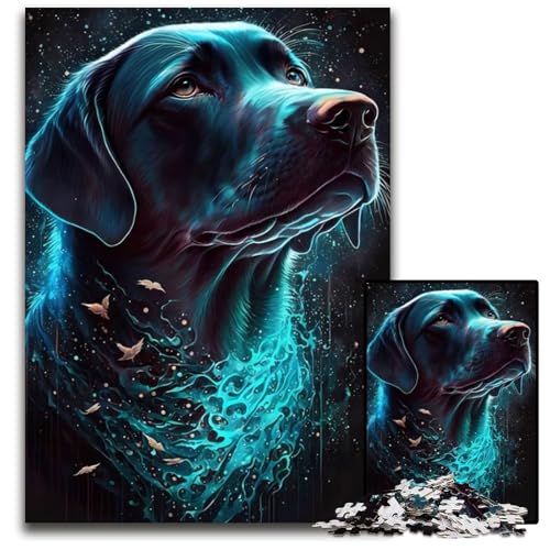Puzzle 1000 Teile für Erwachsene Labrador Retriever Hund Holzpuzzle Interaktives Familienspiel, Bastelgeschenk mit farbenfrohen Kunstwerken 26X38CM/10,23x14,96 Zoll Puzzle 1000 Teile für Erwachsene Labrador Retriever Hund Holzpuzzle Interaktives Familienspiel, Bastelgeschenk mit farbenfrohen Kunstwerken 26X38CM/10,23x14,96 Zoll von LGSHENG