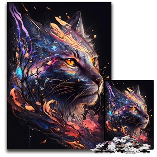 Puzzle 1000 Teile für Erwachsene Lynx Holzpuzzle Denkspiel, Interaktives Familienspiel, Geeignet für Kinder ab 14 Jahren 26X38CM/10.23x14.96inch Puzzle 1000 Teile für Erwachsene Lynx Holzpuzzle Denkspiel, Interaktives Familienspiel, Geeignet für Kinder ab 14 Jahren 26X38CM/10.23x14.96inch von LGSHENG