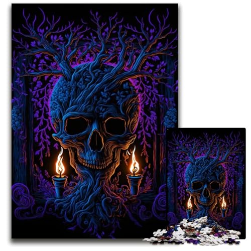 Puzzle 1000 Teile für Erwachsene Macabre Vision Holzpuzzle Denkspiel für Teenager und Familieninteraktion 50x75CM/19.68x29.52inch Puzzle 1000 Teile für Erwachsene Macabre Vision Holzpuzzle Denkspiel für Teenager und Familieninteraktion 50x75CM/19.68x29.52inch von LGSHENG
