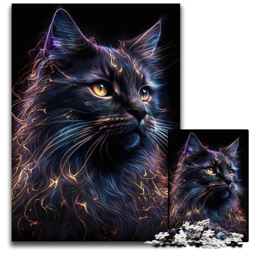 Puzzle 1000 Teile für Erwachsene Magische Katze Holzpuzzle Denkspiel, Interaktives Familienspiel, Geeignet für Kinder ab 14 Jahren 26X38CM/10.23x14.96inch Puzzle 1000 Teile für Erwachsene Magische Katze Holzpuzzle Denkspiel, Interaktives Familienspiel, Geeignet für Kinder ab 14 Jahren 26X38CM/10.23x14.96inch von LGSHENG