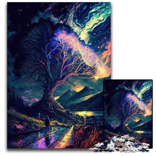 Puzzle 1000 Teile für Erwachsene Magische Landschaft Holzpuzzle Interaktives Familienspiel, Bastelgeschenk mit farbenfrohen Kunstwerken 26X38CM/10,23x14,96 Zoll Puzzle 1000 Teile für Erwachsene Magische Landschaft Holzpuzzle Interaktives Familienspiel, Bastelgeschenk mit farbenfrohen Kunstwerken 26X38CM/10,23x14,96 Zoll von LGSHENG