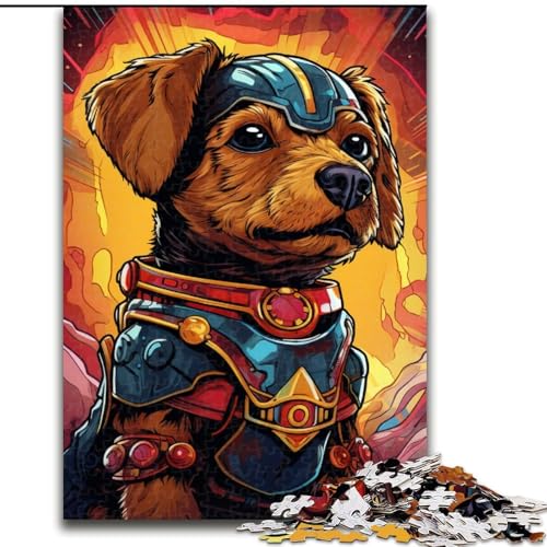 Puzzle 1000 Teile für Erwachsene Mechanisches Hundepuzzle, Heimaktivität für Feiertage, Geburtstage und Familienspieleabende (Größe: 50x75cm) von LGSHENG
