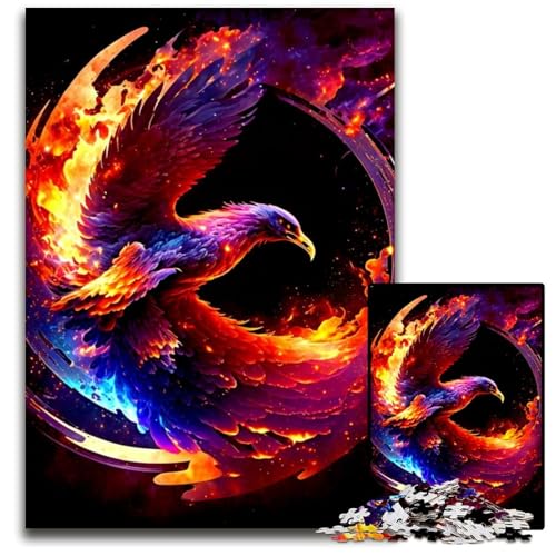 Puzzle 1000 Teile für Erwachsene Phoenix Holzpuzzle Denkspiel, Interaktives Familienspiel, Geeignet für Kinder ab 14 Jahren 50x75CM/19.68x29.52inch Puzzle 1000 Teile für Erwachsene Phoenix Holzpuzzle Denkspiel, Interaktives Familienspiel, Geeignet für Kinder ab 14 Jahren 50x75CM/19.68x29.52inch von LGSHENG