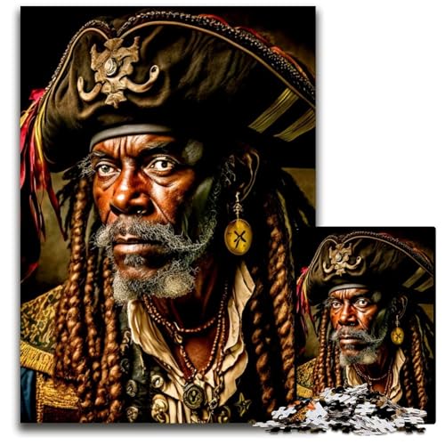 Puzzle 1000 Teile für Erwachsene Piratenkapitän Holzpuzzle Ideales DIY-Dekor & Denksport-Geschenk 26X38CM/10.23x14.96inch Puzzle 1000 Teile für Erwachsene Piratenkapitän Holzpuzzle Ideales DIY-Dekor & Denksport-Geschenk 26X38CM/10.23x14.96inch von LGSHENG