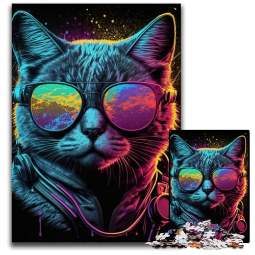 Puzzle 1000 Teile für Erwachsene Retrowave Kitty Karton-Puzzles Denkspiel für Teenager und Familieninteraktion 26x38cm Puzzle 1000 Teile für Erwachsene Retrowave Kitty Karton-Puzzles Denkspiel für Teenager und Familieninteraktion 26x38cm von LGSHENG