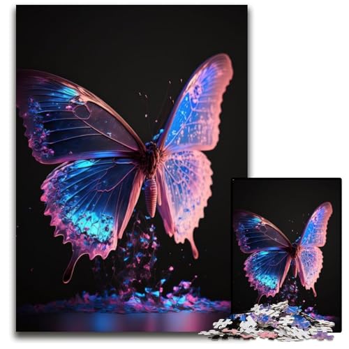 Puzzle 1000 Teile für Erwachsene Schmetterling Holzpuzzle Denkspiel für Teenager und Familieninteraktion 50x75CM/19.68x29.52inch Puzzle 1000 Teile für Erwachsene Schmetterling Holzpuzzle Denkspiel für Teenager und Familieninteraktion 50x75CM/19.68x29.52inch von LGSHENG