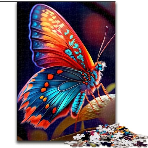 Puzzle 1000 Teile für Erwachsene Schmetterlingspuzzle Anspruchsvolles Denkspiel, Familienaktivität, Heimdekoration, (Größe: 26x38cm) von LGSHENG