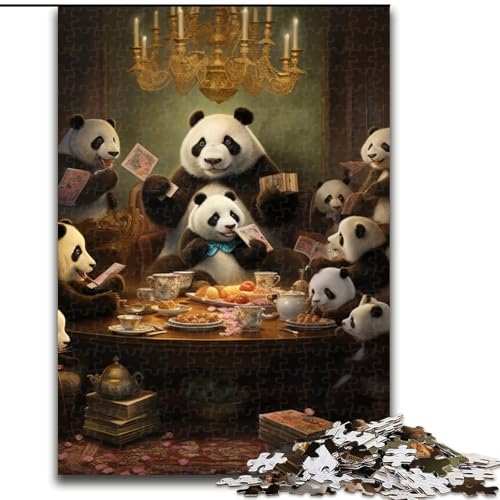 Puzzle 1000 Teile für Erwachsene Tiere Spielen Poker Puzzle Spiel für Erwachsene Geschenk Familie Interaktives Spiel Gehirn Herausforderung Geschenk (Größe: 50x75cm) von LGSHENG