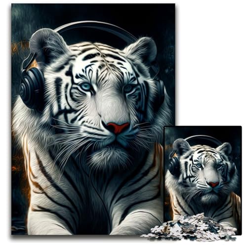 Puzzle 1000 Teile für Erwachsene Tiger Holzpuzzle Ideales DIY-Dekor & Denksport-Geschenk 50x75CM/19.68x29.52inch Puzzle 1000 Teile für Erwachsene Tiger Holzpuzzle Ideales DIY-Dekor & Denksport-Geschenk 50x75CM/19.68x29.52inch von LGSHENG