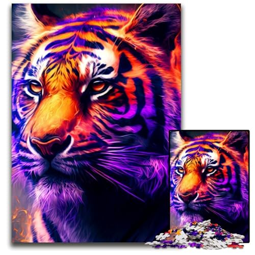 Puzzle 1000 Teile für Erwachsene Tiger.. Holzpuzzle, ideal für Verliebte, perfektes Weihnachts-, Neujahrs-, Valentinstagsgeschenk, 26x38cm Puzzle 1000 Teile für Erwachsene Tiger.. Holzpuzzle, ideal für Verliebte, perfektes Weihnachts-, Neujahrs-, Valentinstagsgeschenk, 26x38cm von LGSHENG