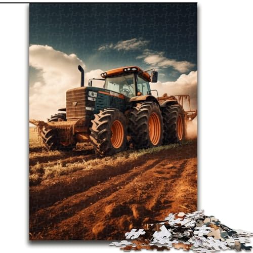 Puzzle 1000 Teile für Erwachsene Traktor-Anbaugeräte-Puzzle, Familie und Freunde, geeignet für Kinder ab 14 Jahren (Größe: 26x38cm) von LGSHENG