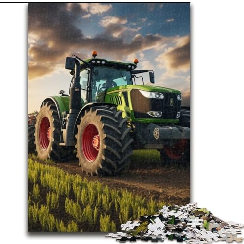 Puzzle 1000 Teile für Erwachsene Traktor-Anbaugeräte-Puzzle, Familie und Freunde, geeignet für Kinder ab 14 Jahren (Größe: 50x75cm) von LGSHENG